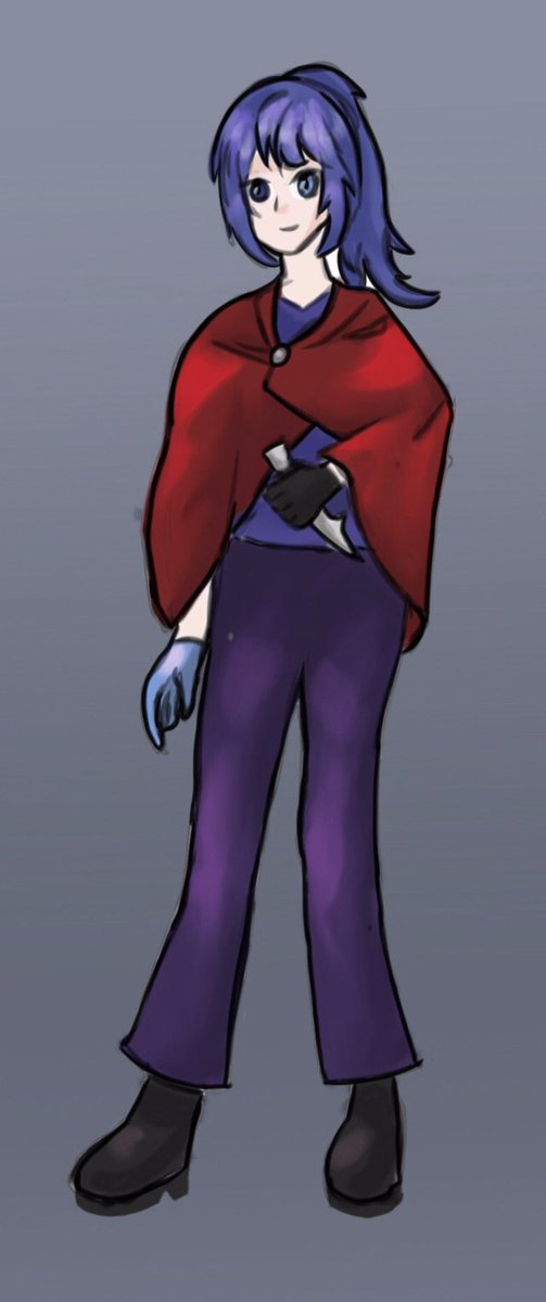 Indigo, my oc! I thought it'd be fun to do a redraw + she's accidentally ended up as my profile picture. 
2024 - 2022 - 2021