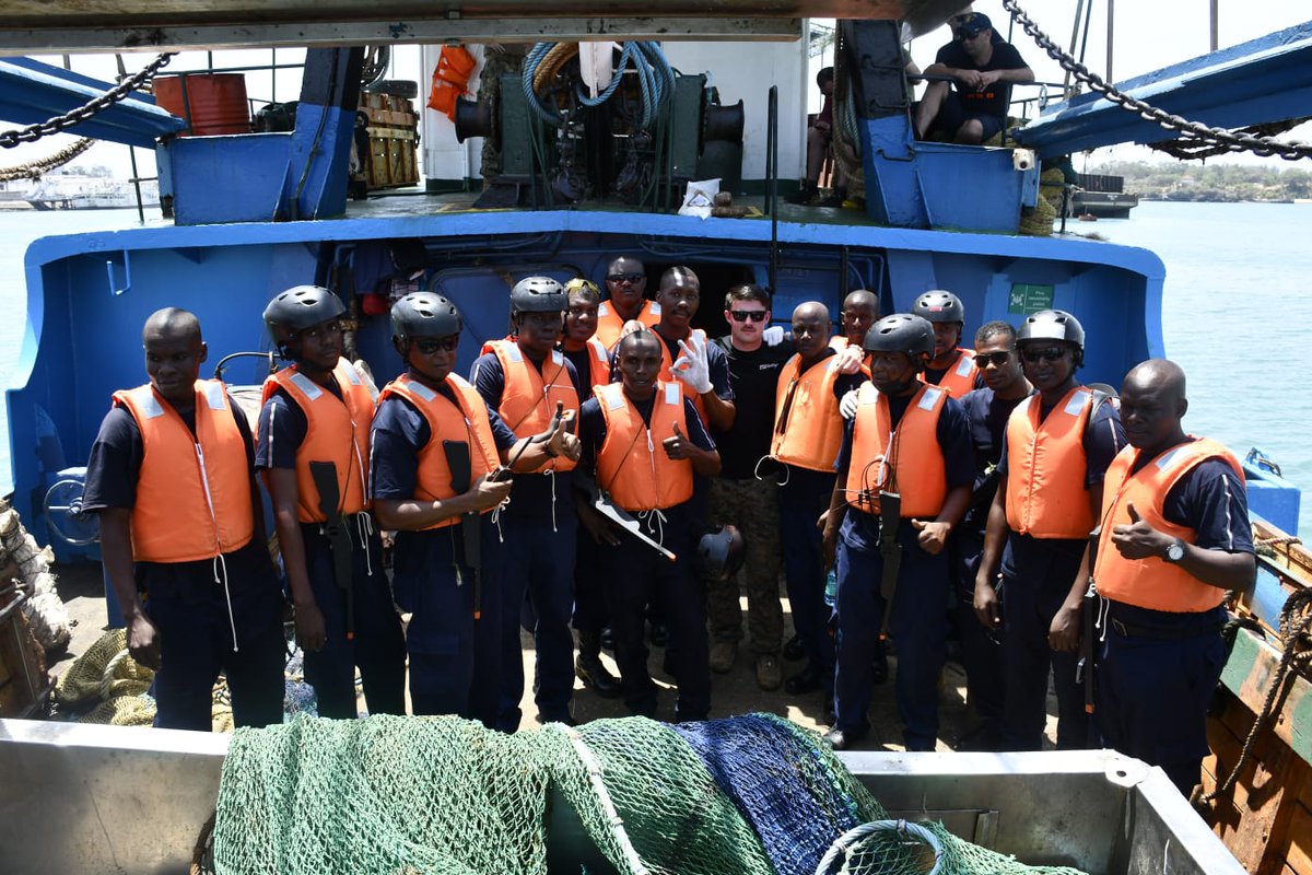 Kudos to @OfficialKCGS been on high alert as piracy cases rise especially on the western Indian ocean region. With MV-Doria patrols safeguarding our waters, it keeps Kenya off the high risk area designation list, and seafarers keep working #BahariFahari @Kaikainaipaa @CTP_Kenya