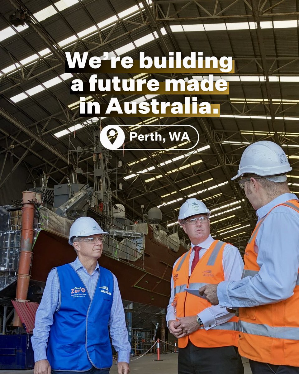 We’re building the navy vessels that will secure Australia, in Australia. By securing the future of continuous naval shipbuilding in Australia, we’re also supporting thousands of jobs over the next decade. We’re securing our future, made the Australian way.