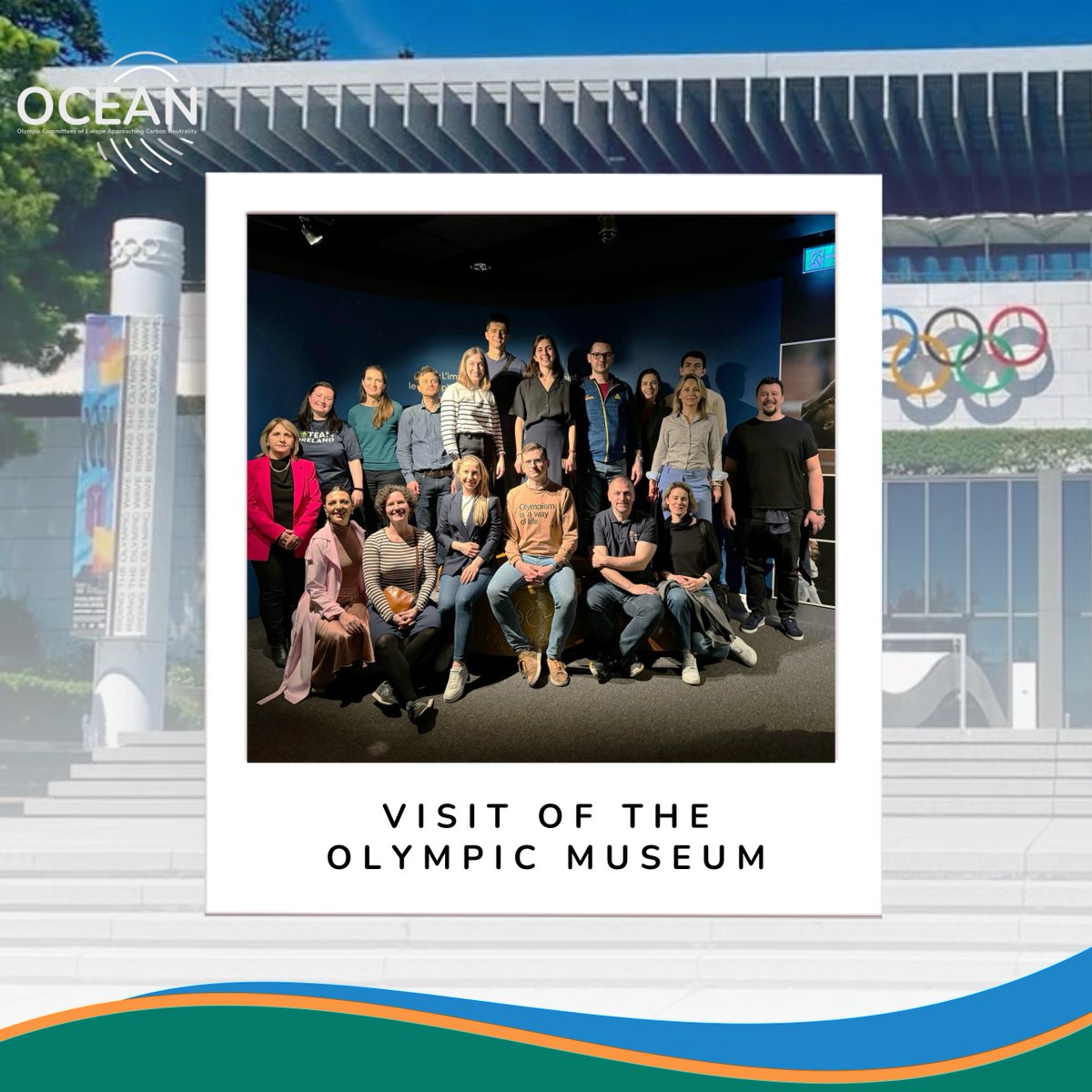 The project meeting ended with a visit to the Olympic Museum. An activity that brought the #OCEANPROJECT's consortium closer together, and one that many of them will remember as being their first visit to this legendary museum.🥇