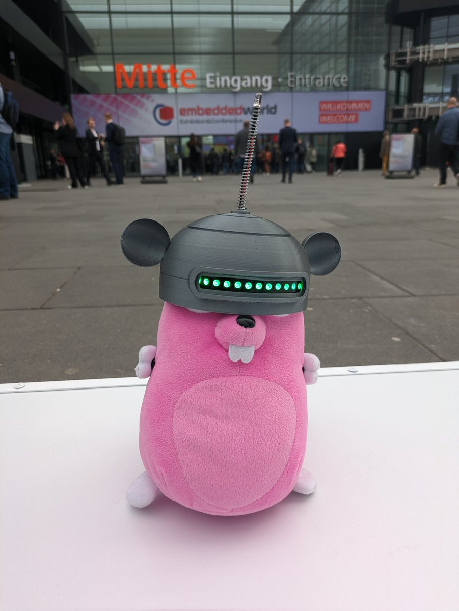 Guess who's back at @embedded_world? Gopherbot & I will be cruising the expo come say hello and chat about #golang #embedded #ComputerVision #webassembly @TinyGolang @GoCVio #EW24 #ew2024