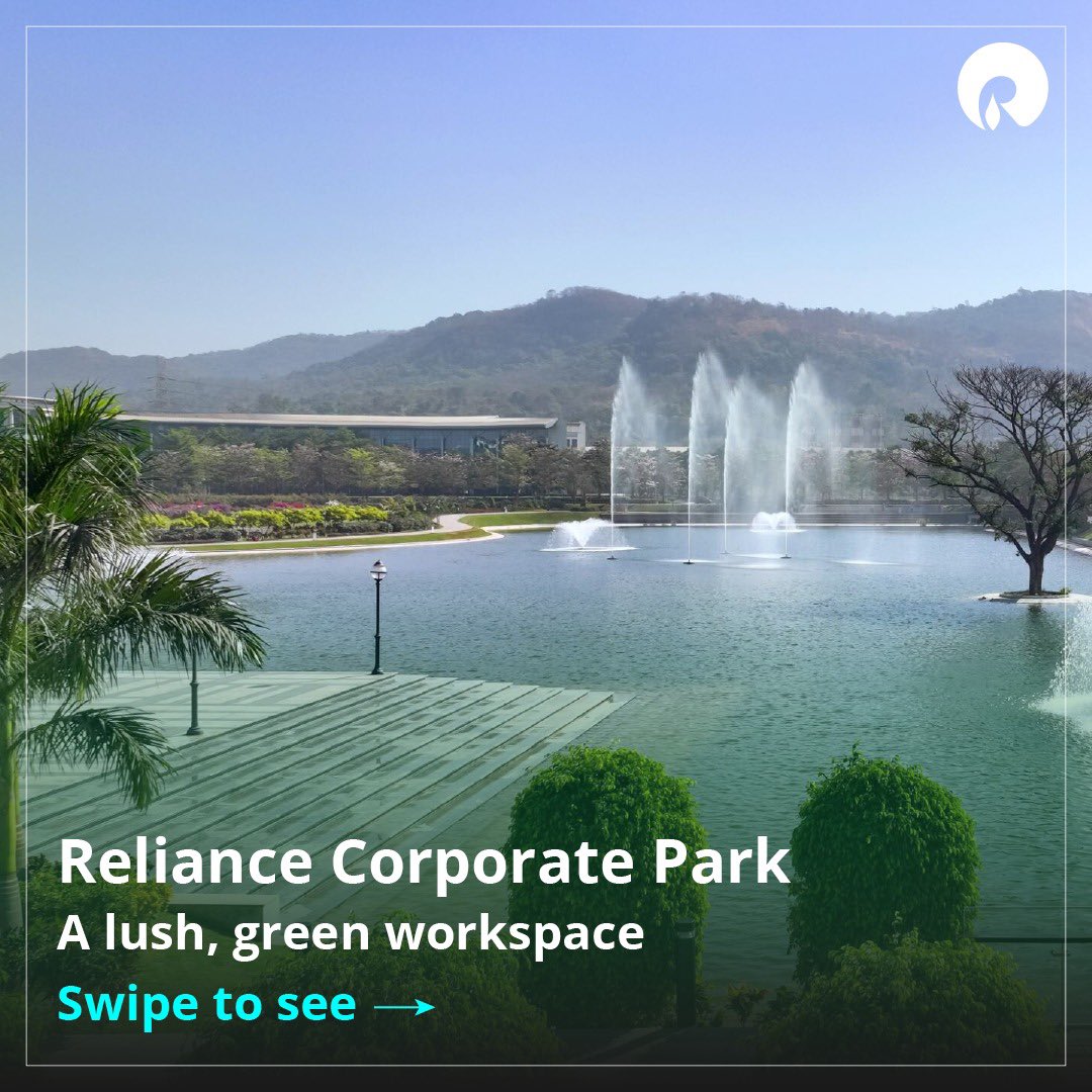 We’re lucky to enjoy the lush, green expanses, the tranquil lake, and landscaped gardens at Reliance Corporate Park! 🍃🌊🌺

Our beautiful spaces help us stay in the right frame of mind throughout the day.  

#RILWayOfLife #RSpaces #LifeAtReliance #WorldOfReliance