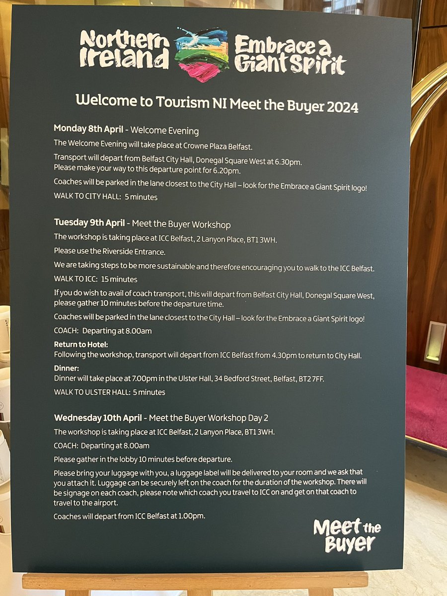 26 x 15 min @golfbreaks appointments over next day and a half, with some of Northern Ireland’s finest accommodation providers for all travelling golfers 🏨⛳️👍