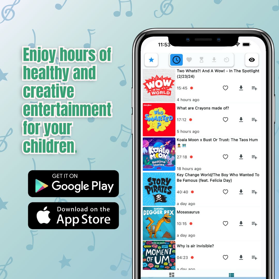 Want to provide your kids with safe and enriching content in multiple languages? Our podcast app for kids has it all! 📱🌈

⤵️ Download now on iOS and Android.  kidcasts.app

#ChildSafety #FunLearning #ParentingTips #KidApproved #CreativeLearning #ChildrensEducation