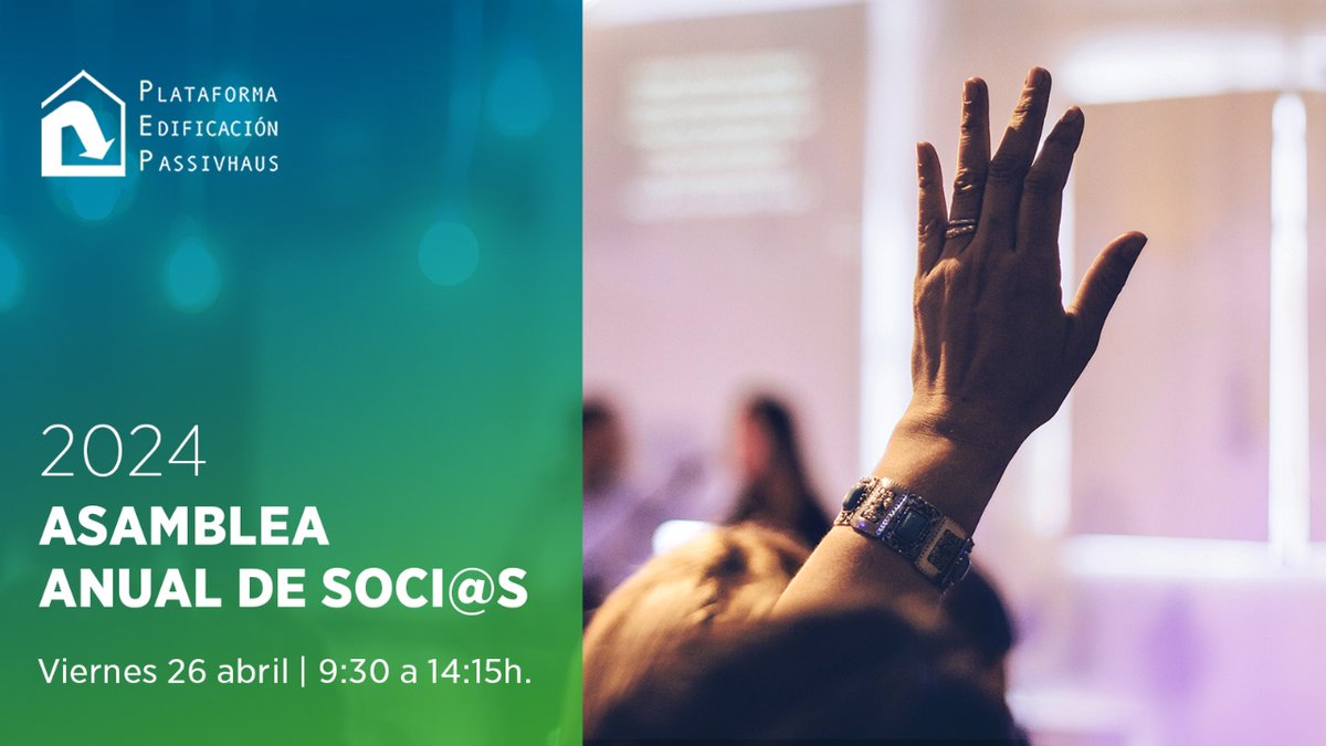 📣 ¡Soci@s PEP, os convocamos! 📅 26 abril 🗳️ Como asociación sin ánimo de lucro, celebramos nuestra Asamblea General de soci@s cada año, en la que se ratificarán los cargos de delegad@ y se realizará la elección de los miembros de la junta de la @Plataforma_PEP para este año.