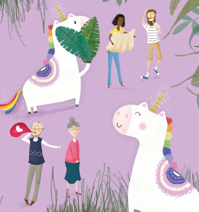 So we've heard it's #nationalunicornday . . . like we need an excuse to share #unicorn gorgeousness by @CoryReidDesign from 'We're Off to Find a Unicorn' - it's one of our classics (more fabulous than a bear hunt if you ask us) and a must for readers aged 2-4.