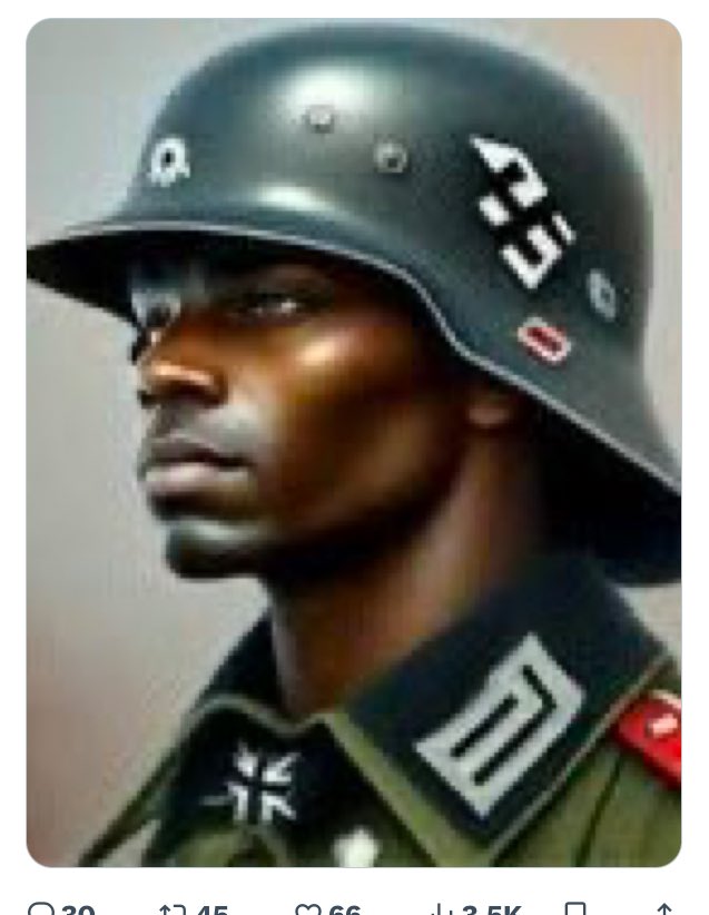 Surely AI lost all credibility when Google’s Gemini gave this when asked to depict a Nazi soldier.