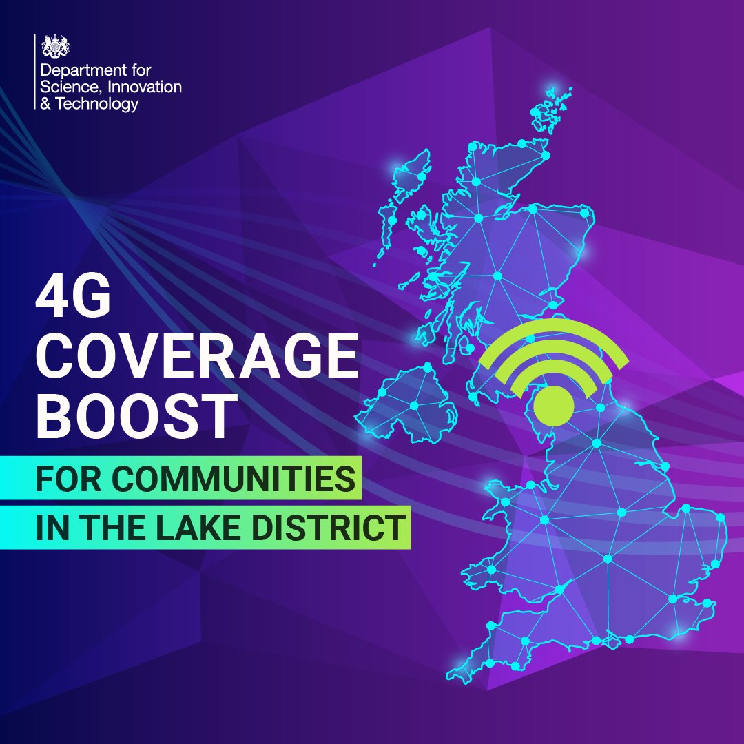 📶📱 From today, the first of 83 government-funded mast upgrades went live in the Lake District, ensuring fast, reliable internet access for all 4G users. This boost brings endless benefits for residents, tourists, and businesses, while driving economic growth in the region.…