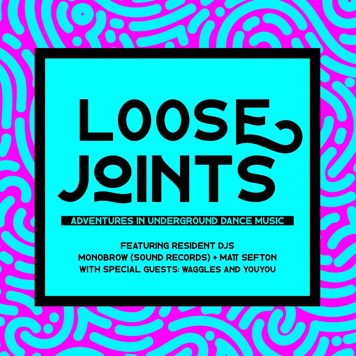 It’s our first Loose Joints event of the year this Saturday at Studio 18 #stroud. Massive line up with myself, sefto, Waggles and YouYou-come to dance! @gop @StroudTimes