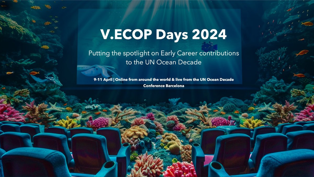 TODAY, we kick off the Virtual Early Career Ocean Professional (V.ECOP) Days! 🌊🌏

Join us today and over the next few days for insightful discussions and opportunities to connect with fellow ocean advocates. 💙

@UNOceanDecade

#GenerationBlue #ECOPS #VECOPS24 #MissionOcean