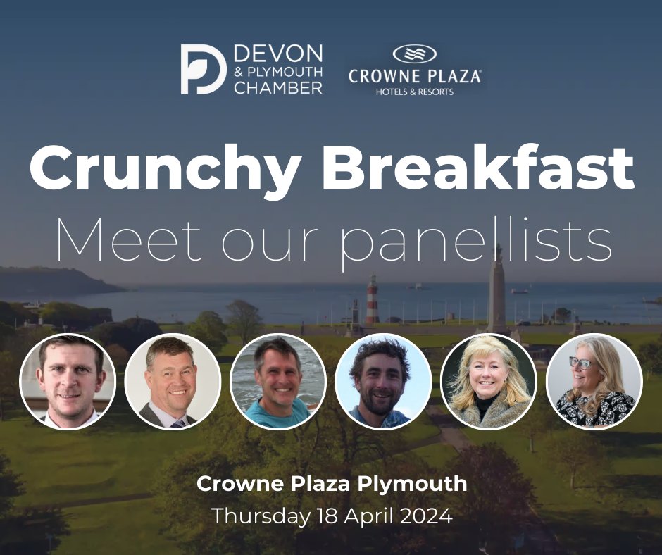 Time is running out to register for our Crunchy Breakfast Marine & Maritime special at @CrownePPlymouth on 18 April when our expert panel will answer all your questions about Britain's Ocean City - past, present and future and business opportunities ⚓️ bit.ly/3VrpMke