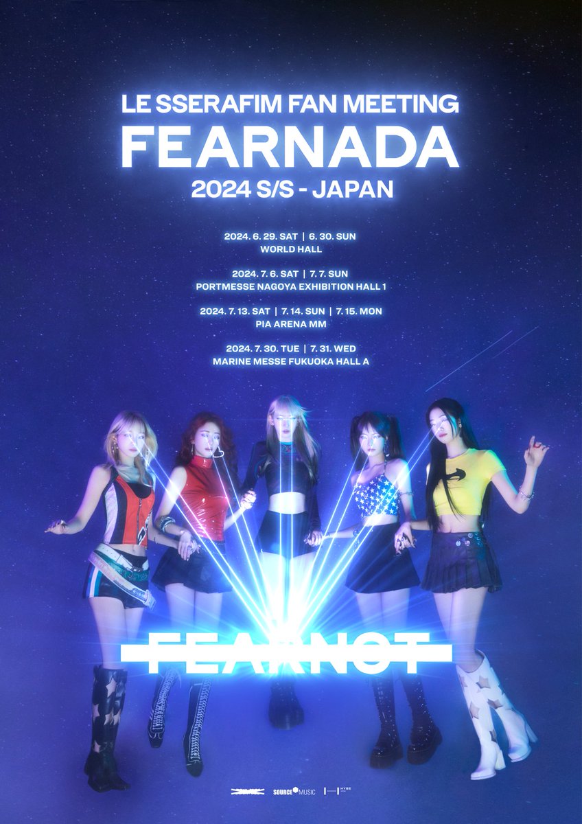 LE SSERAFIM、日本で初のファン・ミーティング「LE SSERAFIM FAN MEETING ‘FEARNADA’ 2024 S/S - JAPAN」開催決定 tower.jp/article/news/2… #LE_SSERAFIM #FEARNADA #FEARNADA_JAPAN #タワレコオンラインニュース