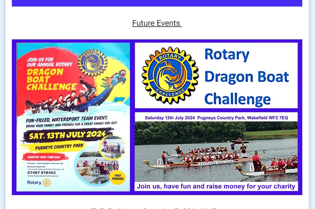 Get ready for a great family day out at this summers's Rotary Dragon Boat Challenge in July