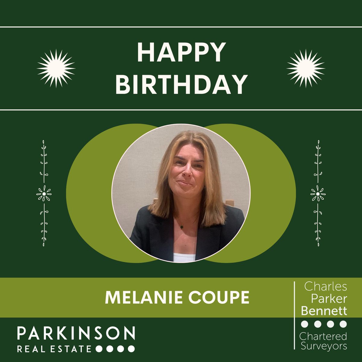🎂HAPPY BIRTHDAY MEL🎂

The @CPBPreston and @ParkinsonRE teams would like to wish Mel Coupe a very happy birthday today!

As with all employees, we have left her a little something to enjoy on her special day! 🍷🎂

#HappyBirthday #Celebration #CharlesParkerBennett