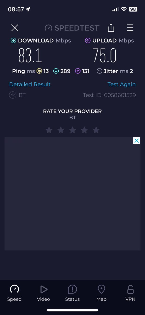 kernow_phil's tweet photo. I pay for 900mb from @bt_uk they say I have over 900mb coming to the property it may be distance from router etc, this is my test and distance from router! #joke 
#BT
#trust https://t.co/YZ68kNNoZF