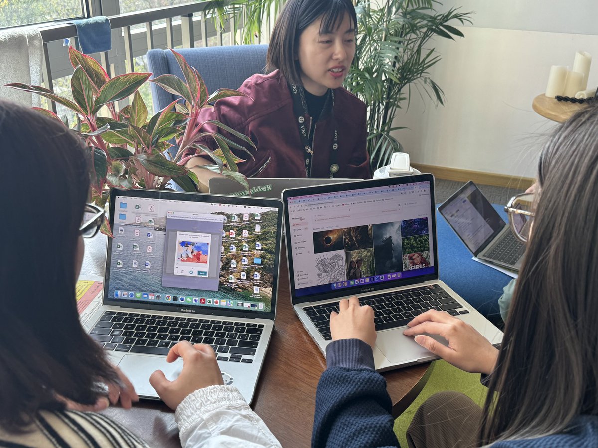 watnunu's tweet photo. Second semester of our AI Professional Learning Community. @jennyzhangeduc1 sharing some new ideas with the group today. Looking forward to seeing how teachers will apply in the class. #KeystoneBeijing @LiangKivi https://t.co/KL2RAMxcdh