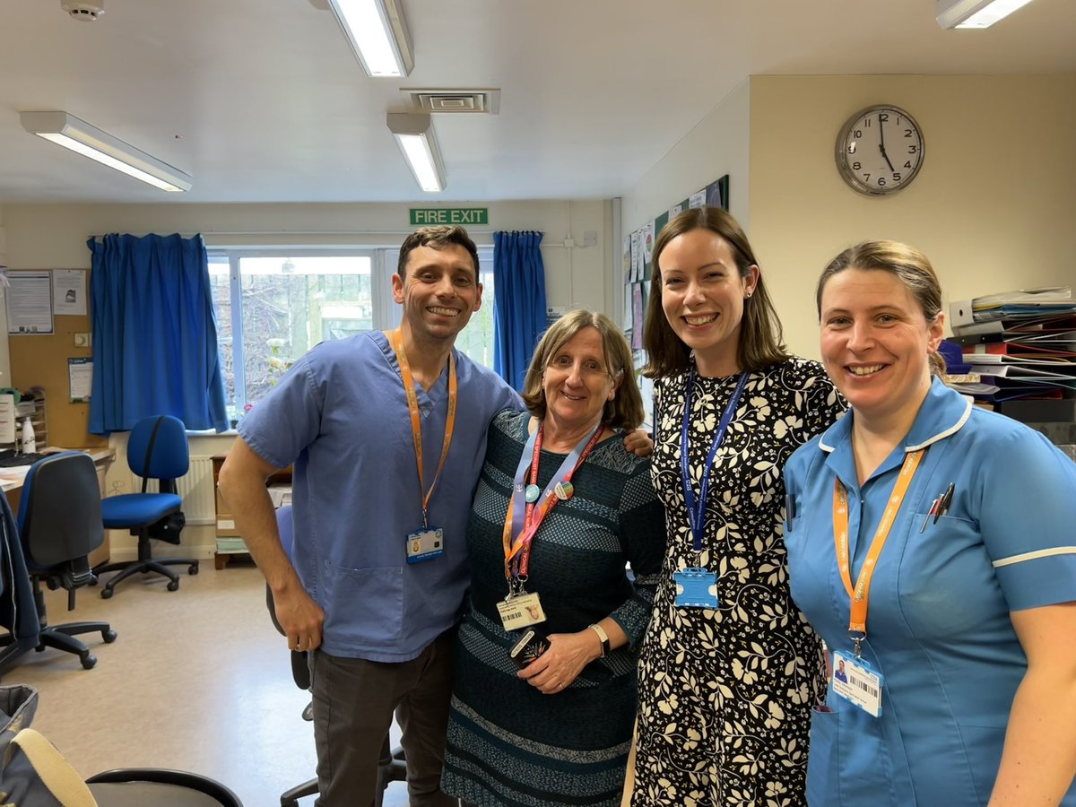 Fantastic to have our new Consultant Dr Kate Millar joining the D&E team @UHSFT this week. Mixture of D&E with a good chunk of #Type1 #Diabetes and Technology so we can move the service forward offering further access to Hybrid Closed Loops #HCL. Fab Stuff! 💥