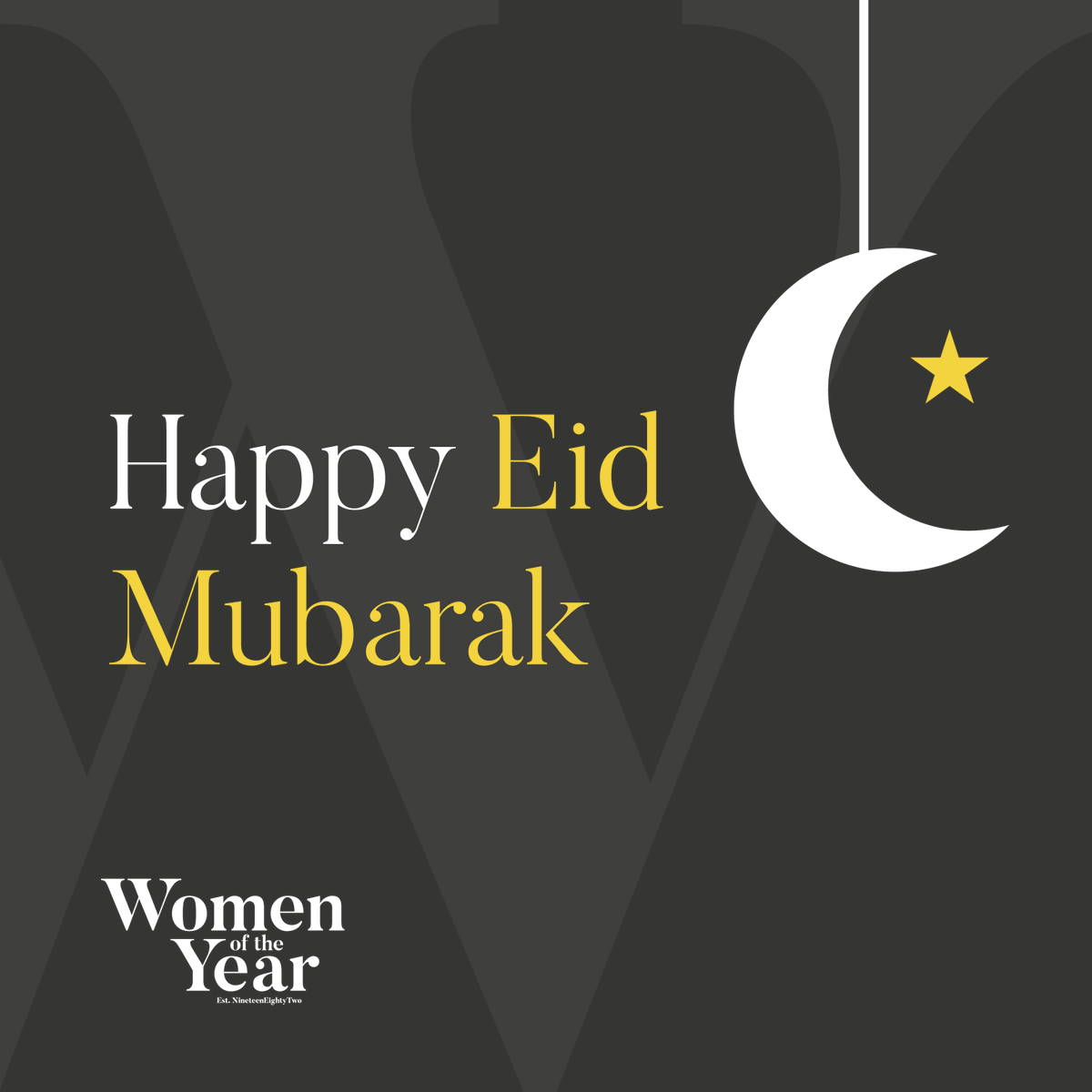 Eid Mubarak to our WOTY community 🤍🌙 May this Eid bring you peace, happiness, and abundant blessings 🤍 #eidmubarak