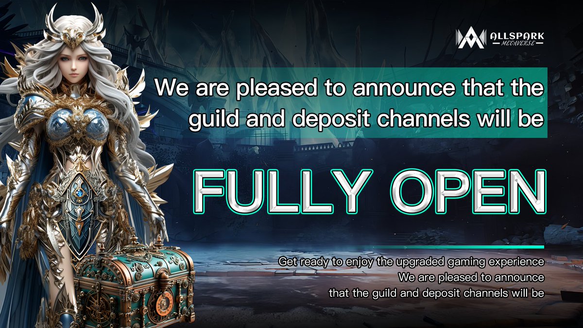 We'll be rolling out a system update on April 10th, bringing even more exciting features!

🛠️ We're thrilled to announce that the guild and deposit channels will be fully open! 
This means more players can easily join our community, grow, and collaborate together.

🎮 Get ready…