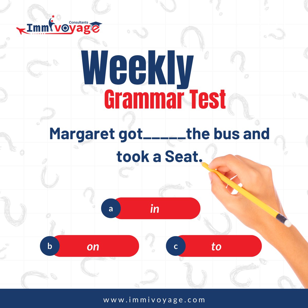 Comment below if you know the right answer. 

#weeklygrammer #immivoyage #learngrammarwithfun #immigrationservices #Englishlearn