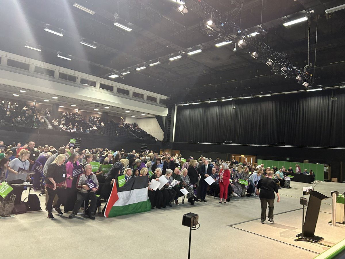 UNISON Health Conference Harrowing presentation from MAP MEDICAL AID FOR PALESTINIANS and a show of our solidarity always from UNISON #CeasefireNOW #Collectivepunishment @unisontheunion @UNISONWales @PSCupdates @STWuk