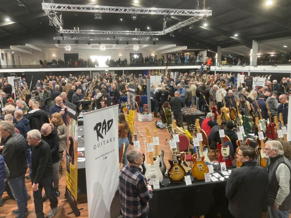A busy day at The North East Guitar Show. Our next show is the North West Guitar Show on Sunday May 19th at Haydock Park Racecourse. Four large halls and a separate 300 seater live music hall. Always a great show.