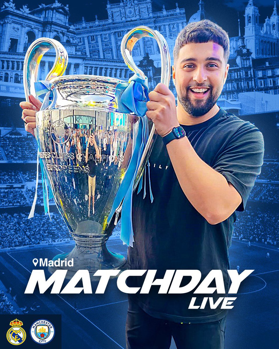 Back on Matchday Live for @ManCity in Madrid tonight!