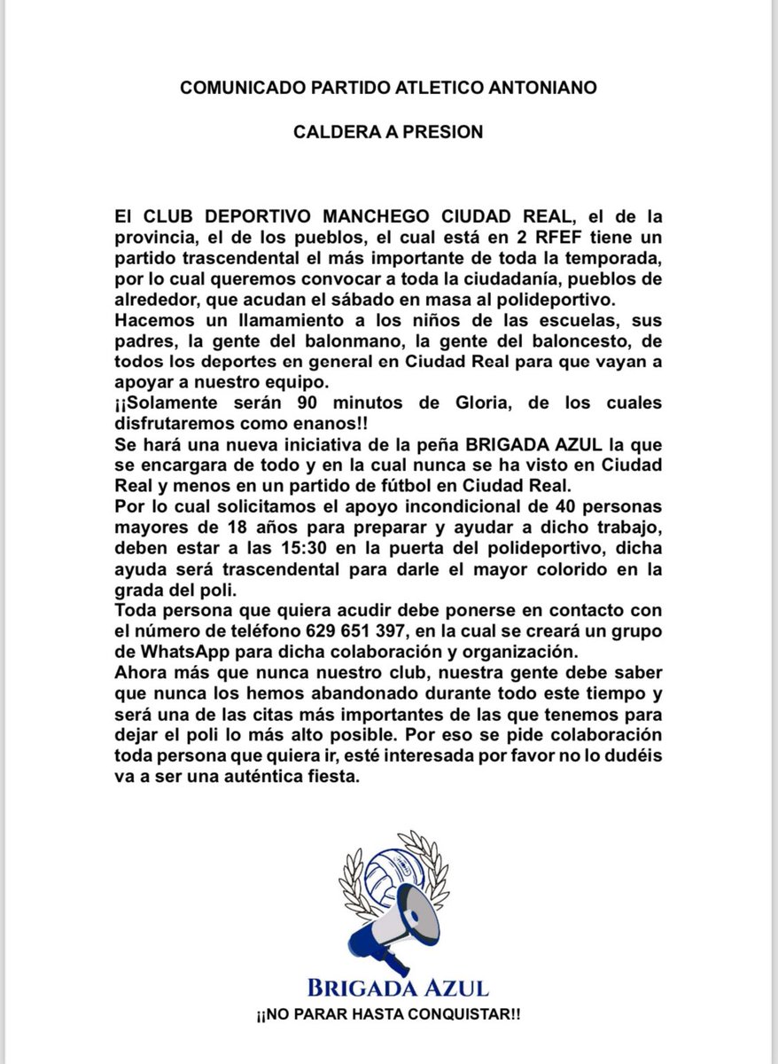 <a href="/tonialromo/">juan antonio gomez</a> <a href="/CDManchegoCReal/">Club Deportivo Manchego</a> @FutbolandaluzMC <a href="/Luismi_Casillas/">Luismii</a> <a href="/OrgulloCulipa/">Orgullo Culipardo</a> <a href="/antonio76677933/">antoñitomanchego</a> <a href="/AnduloPicks/">ADL Picks</a> @ultramanchego <a href="/infomanchego/">InfoManchego 💣</a> <a href="/pelador2001/">Antonio Velasco Fernández</a> <a href="/rravrooijen/">Robert Van Rooijen</a> <a href="/pollico73/">Jose Miguel Del Campo</a> <a href="/EMancheguista/">EspañolMancheguista</a> <a href="/VamosdeporCr2/">AupaManchegoCR</a> <a href="/96Menilla/">Carlos Mena</a> <a href="/JeffersonAffon4/">Jefferson Affonso</a> <a href="/maanugr_/">M A N U 📝🎙</a> <a href="/GRadiosound/">Gonzalez_pepe_radiosound</a> <a href="/fechesarra/">Federico Sarra</a> <a href="/LoperaPerrot/">benito lopera perrot</a>