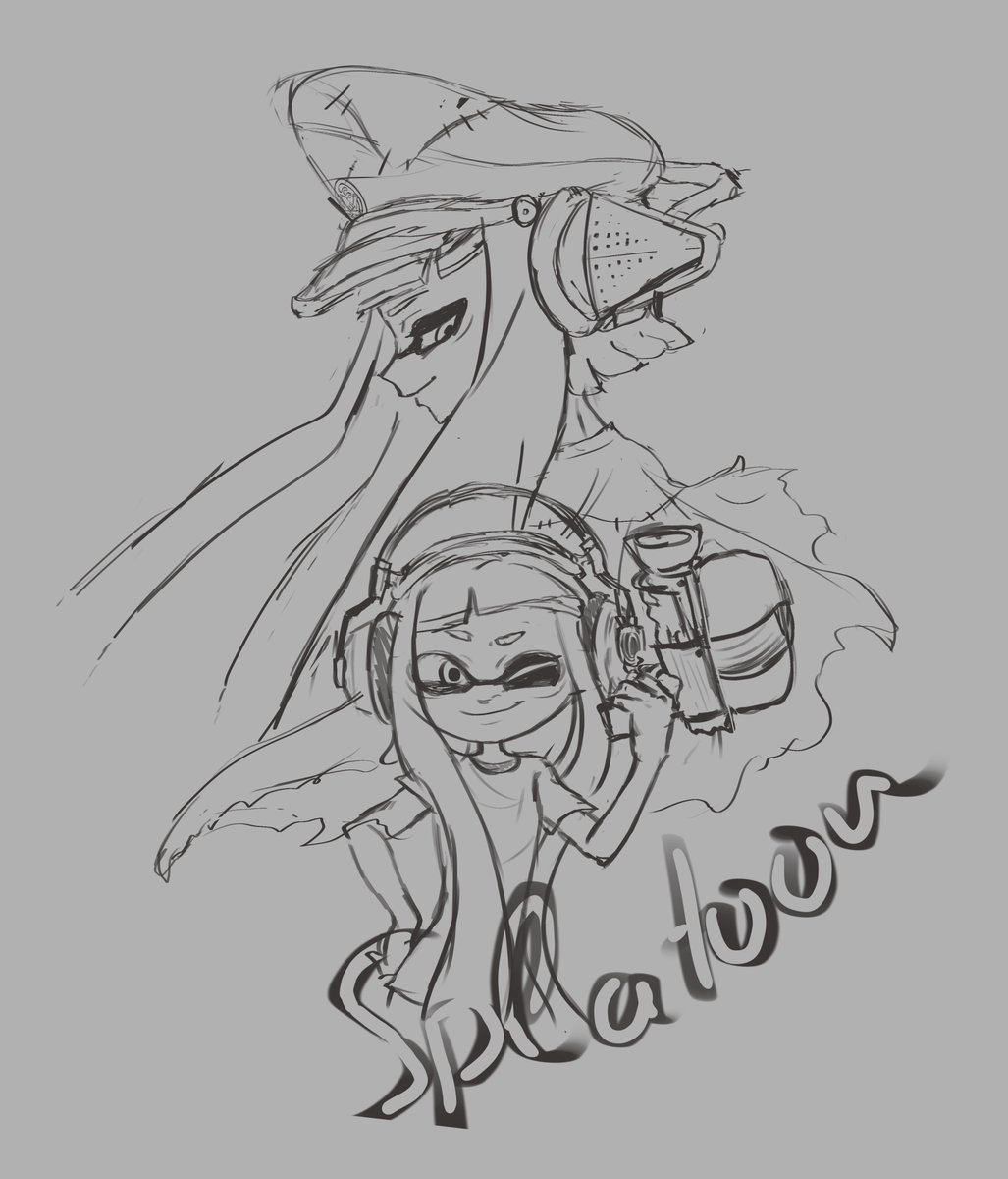 I drew this a long time ago for Splatoon 1's anniversary but never got to finish it, so it forever remained a wip. But i guess it could be appropriate to share it now even if unfinished.
Goodbye Splatoon 1!
#GoodbyeSplatoon1