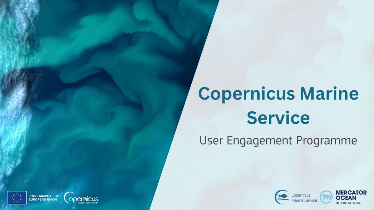 #DYK about our User Engagement Programme❓ Launched in 2016, it aims to increase user adoption of #CopernicusMarine products and open up new possibilities for data & product applications 🌊 Read more at 👇 marine.copernicus.eu/services/user-…