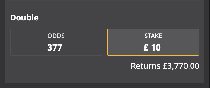 JamesMurphyTips's tweet photo. I've gone for this HUGE double for tonight's Champions League action - I think it's way overpriced, and £10 returns £3,770.00!

Smash LIKE❤️ to see it! https://t.co/2xHnJR6dC0