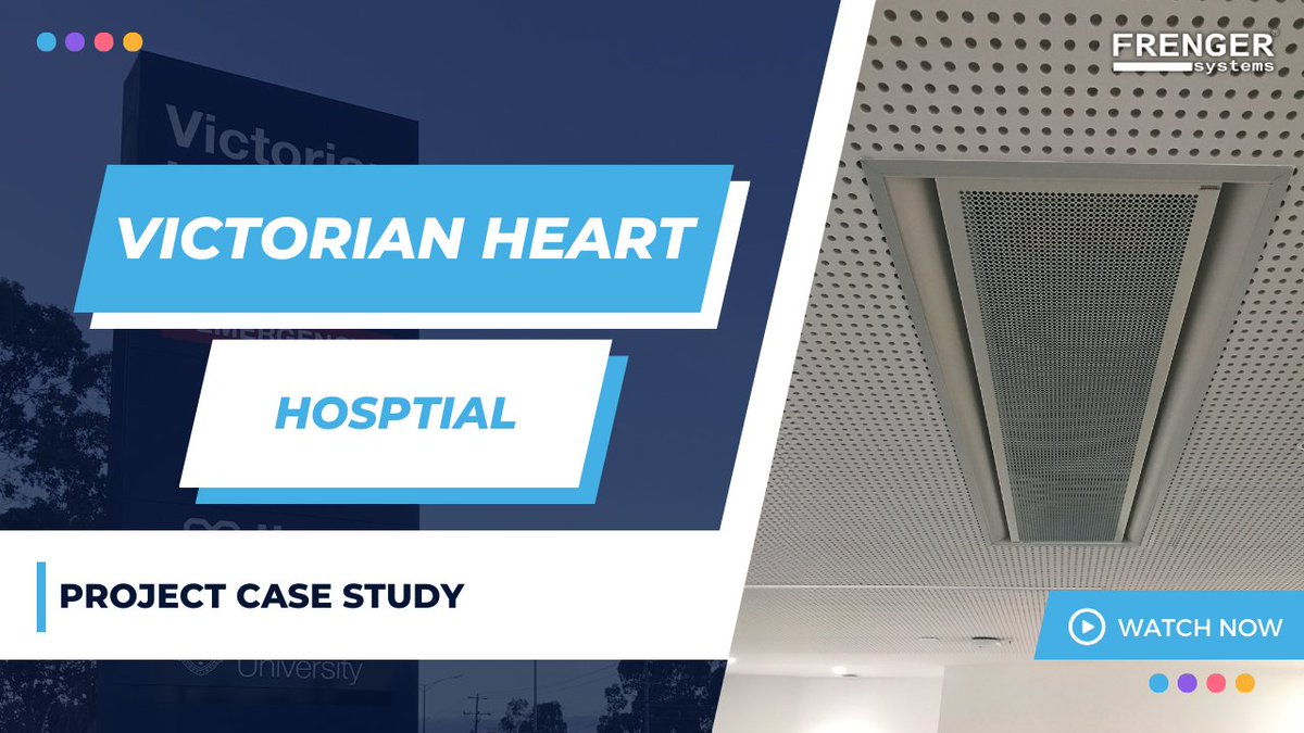 Frenger are proud to have supplied Australia's first hospital specialising in cardiac care with their range of Eco Healthcare Active Chilled Beams which are specifically designed for #healthcare applications.

#HVAC #ChilledBeams

frenger.co.uk/videos/victori…