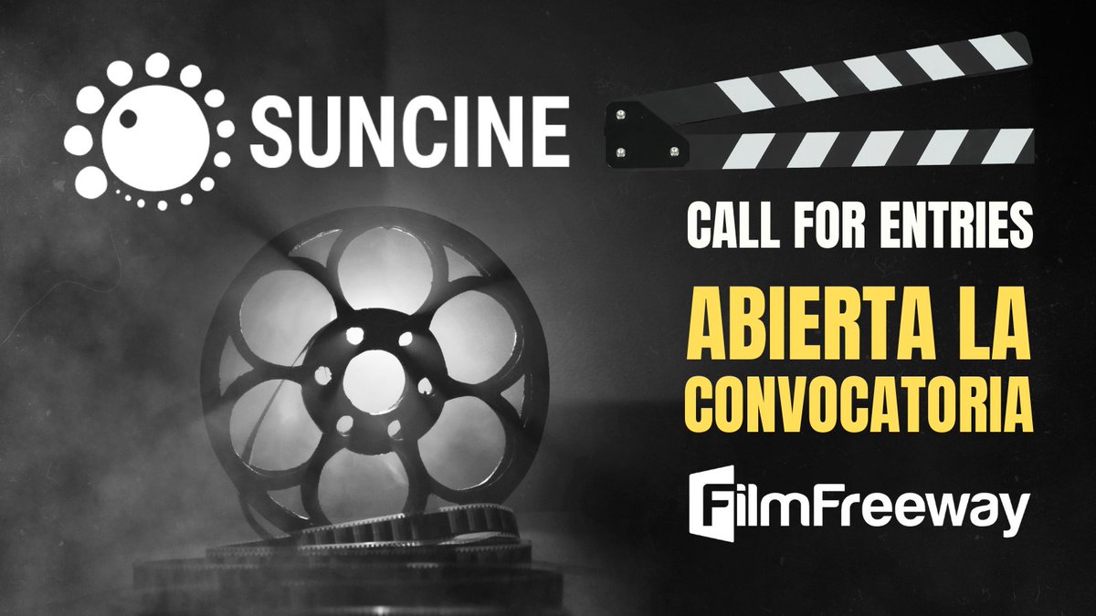 🎬 Abierta la convocatoria de la 31 edición del #SUNCINE para documental, animación y ficción, realizadas a partir del 1 de enero de 2023. ✍️ Inscripción: filmfreeway.com/SUNCINEBarcelo… 📅 Fecha límite: 15 Junio 2024 Más información 🌐 suncinefest.com