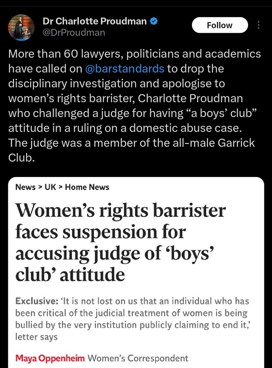 I have no faith @barstandards will disbar or discipline #DrProudman who is void of ALL ethical moral & intellectual values & should have been terminated long ago using a privileged position for personal gain

#FeminismIsCancer #FamilyCourt #ParentalAlienation #HagueConvention