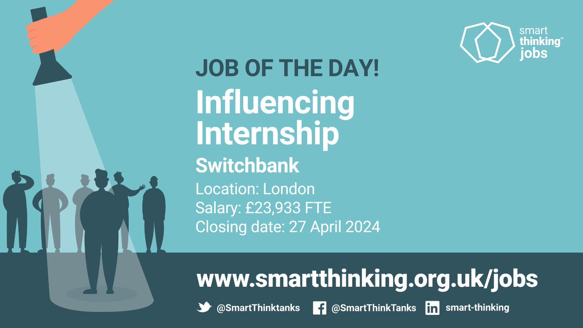 .@Switchback_ldn is seeking someone with lived experience in the criminal justice system who are eager to use their insights for systemic change. The role provides hands-on learning in charity marketing, communications and public affairs. Apply now: buff.ly/3vxG9Rx