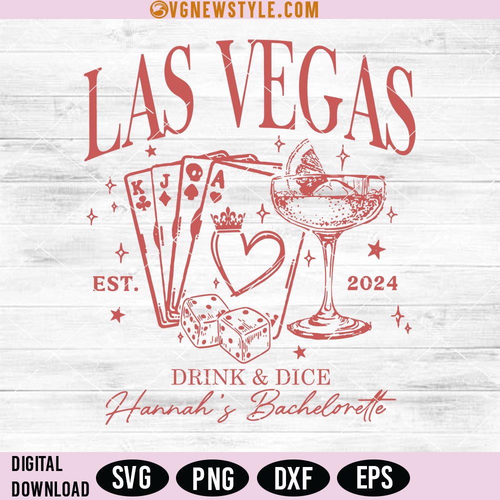 Las Vegas Bachelorette Svg, Png, Silhouette, Digital Downloads svgnewstyle.com/las-vegas-bach…