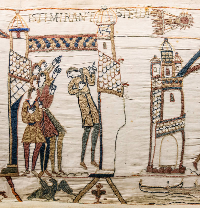 Love how the Bayeux Tapestry is mostly an intricate political drama about succession and invasion except for that one scene where the characters are like 'BLOODY HELL A COMET' and it's never mentioned again