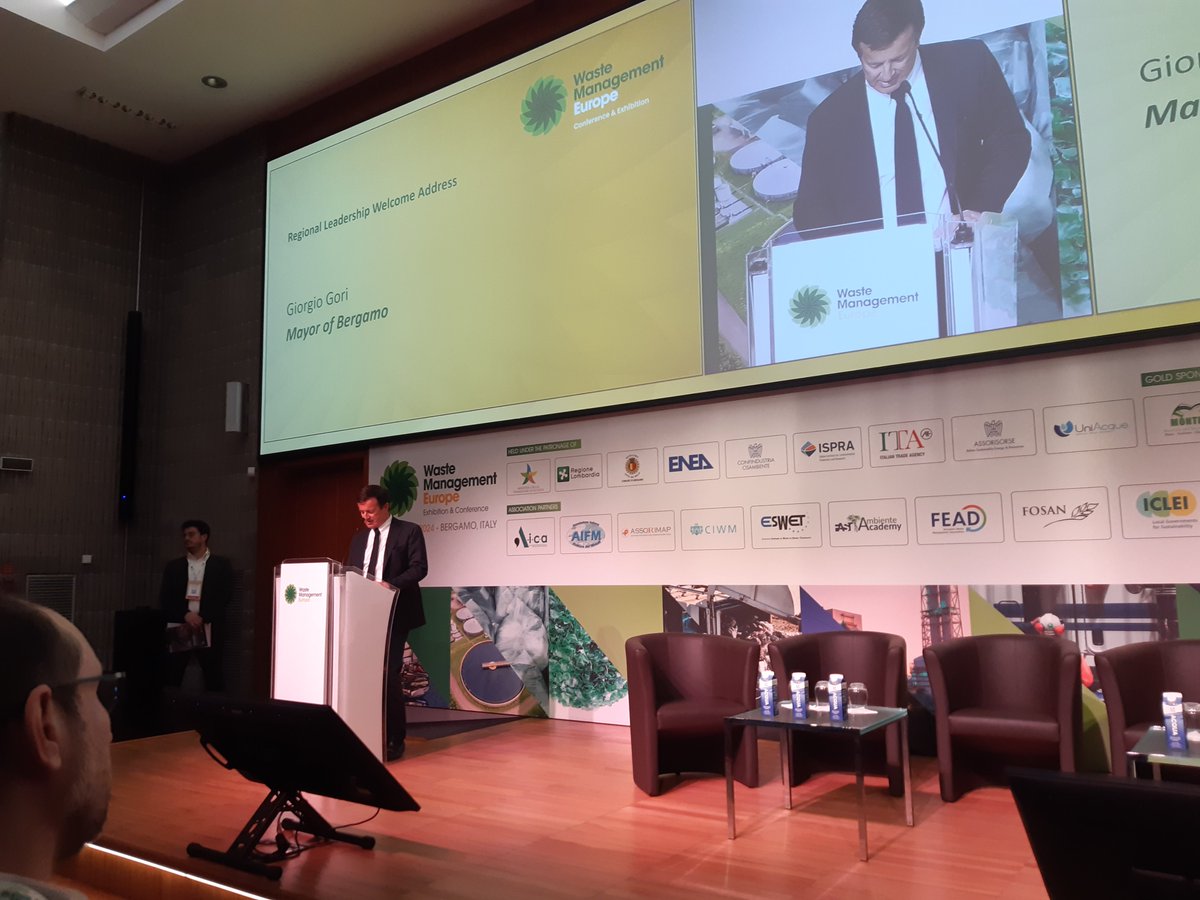 We're pleased to be a supporter of Waste Management Europe, kicking off in Bergamo this morning with the Mayor of Bergamo and Government of Italy Ministers. Our President, Dan Cooke, is in attendance and will deliver the keynote address tomorrow.