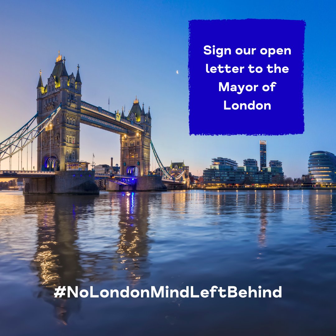 Mental health must be a priority for the next London Mayor. Sign our open letter with Mind in London and @MindCharity to ensure there’s #NoLondonMindLeftBehind