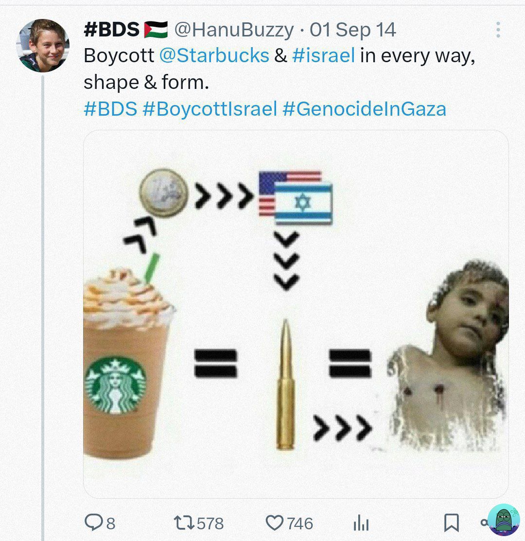 This tweet was posted almost 10 years ago 😱#BDSMovement #BoycottIsraeliProducts