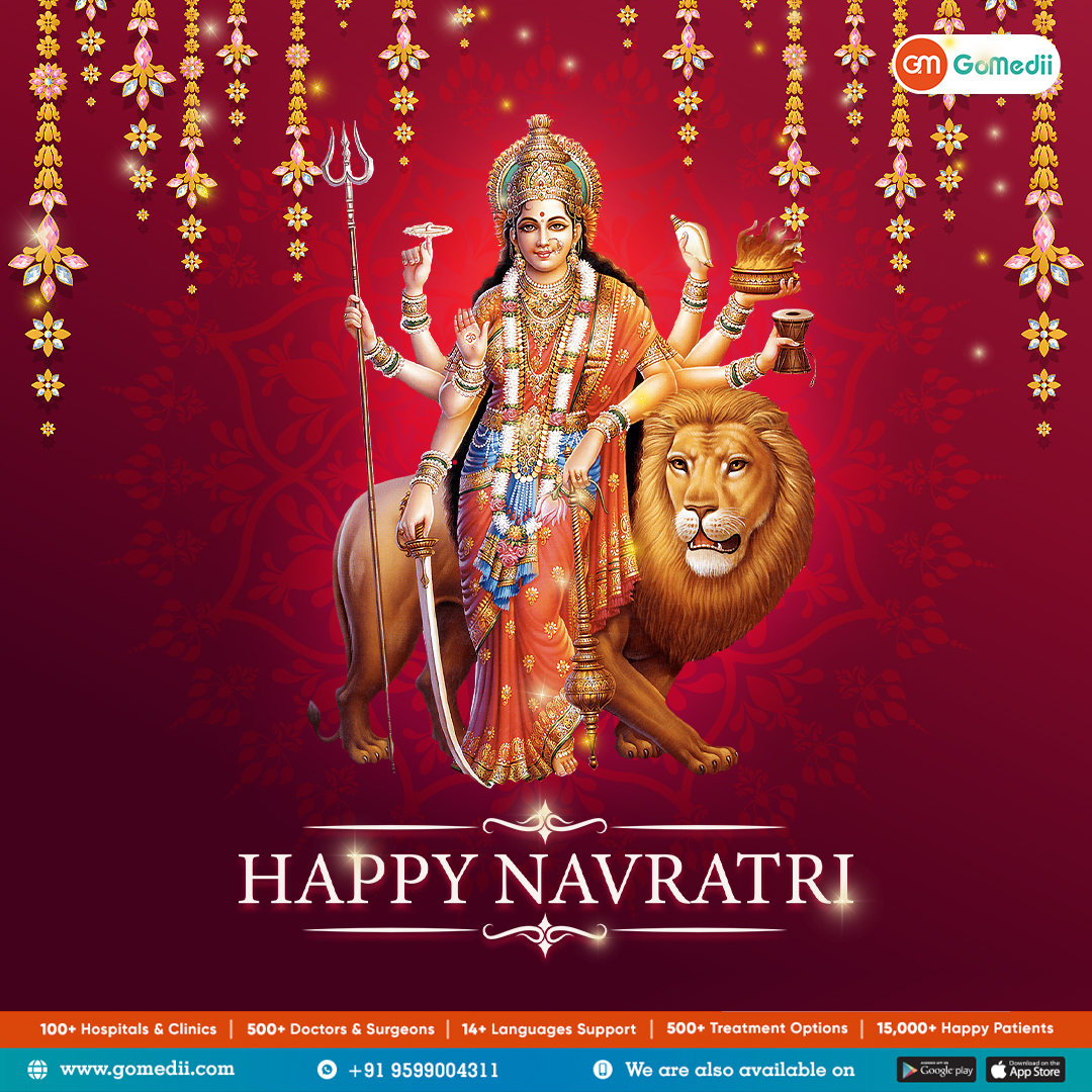 Sending heartfelt Navratri wishes, infused with the divine energy of Maa Durga! 🙏✨ May this auspicious occasion shower you with joy, prosperity, and abundant health. Happy Navratri! 🌟
#NavratriBlessings #DivineEnergy #JoyAndProsperity #MaaDurga #GoMedii