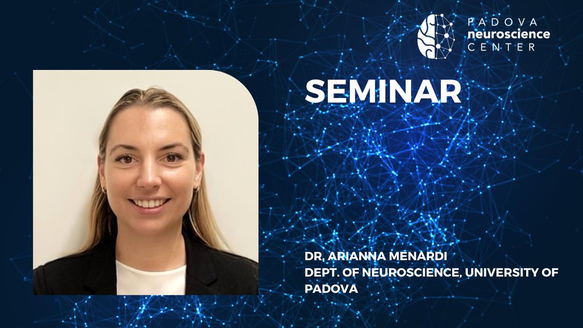 ...and this Thursday @PNC_UniPD Arianna Menardi @AriannaMenardi will give an insightful talk on  differences in the functional #connectome at rest. 

Don't miss it! #neuroscience 

Full details here: bit.ly/3VTVR4e