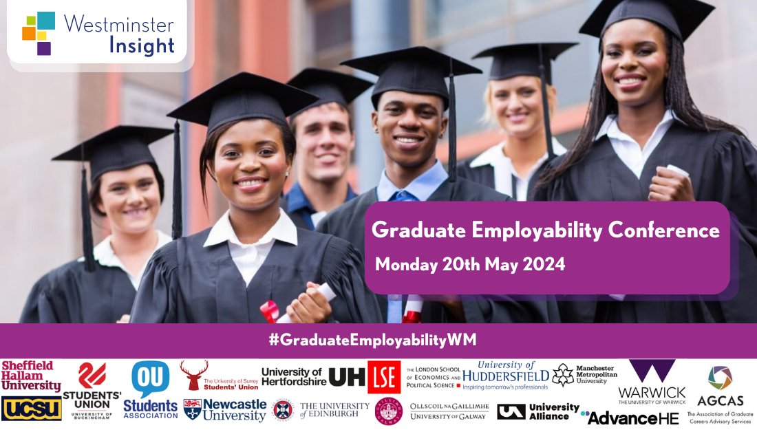 Very excited to be a speaker at the upcoming @WMinsightUK #GraduateEmployabilityWM This event will provide information on how you can enhance employability through inclusivity, collaboration and engagement. For 20% discount, use code SPKR4249 westminsterinsight.com/conferences-an…