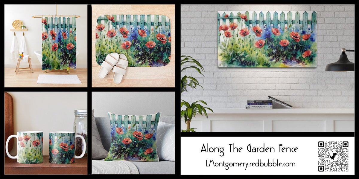 'Along The Garden Fence' by Leslie Montgomery offered in Redbubble
redbubble.com/shop/ap/159492…

#redbubbleartist #findyourthingredbubble #onlineshoping  #wallart  #clothing  #stationary  #Accessories