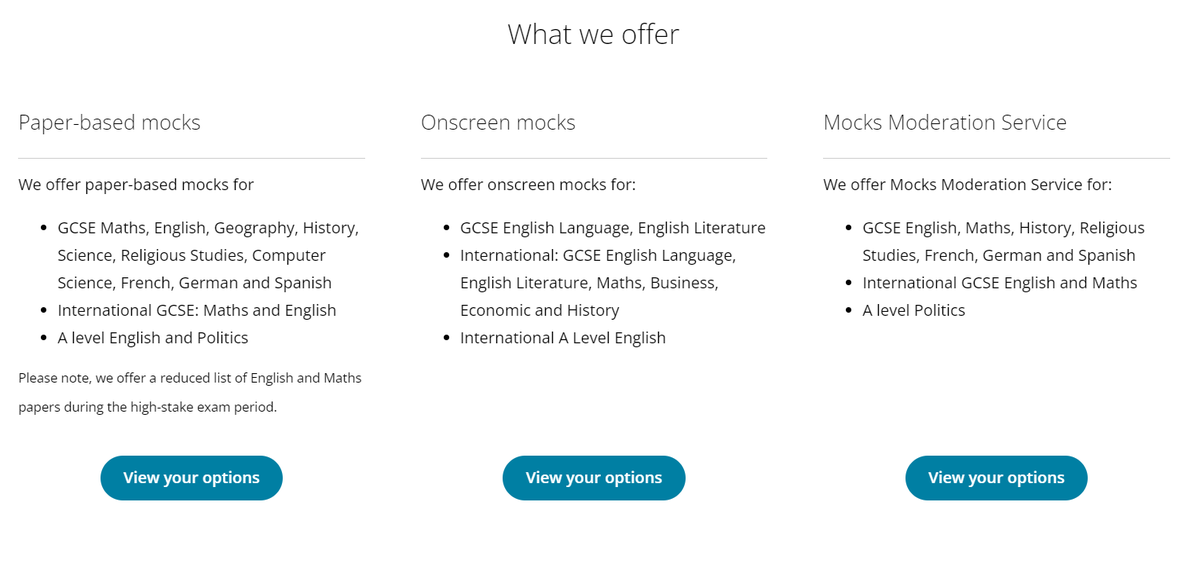 missdcox's tweet photo. I've just found out that Pearson (Edexcel) have a mock marking service. Papers are marked and sent back with analysis to help teaching.

Also a moderation service.

This could be really useful for some centres/subjects. 

https://t.co/uDd15jQhDB https://t.co/CVZJiRkKec