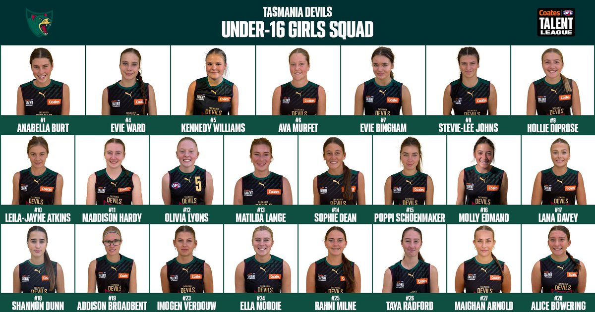 They’re the stars of tomorrow, but they’re ready to shine right now 🌟 The Devils U16 Girls squad has been announced, and they will travel to Blacktown this weekend for the AFL National Development Championships - U16 Girls. Congratulations to those selected, and good luck! 👏