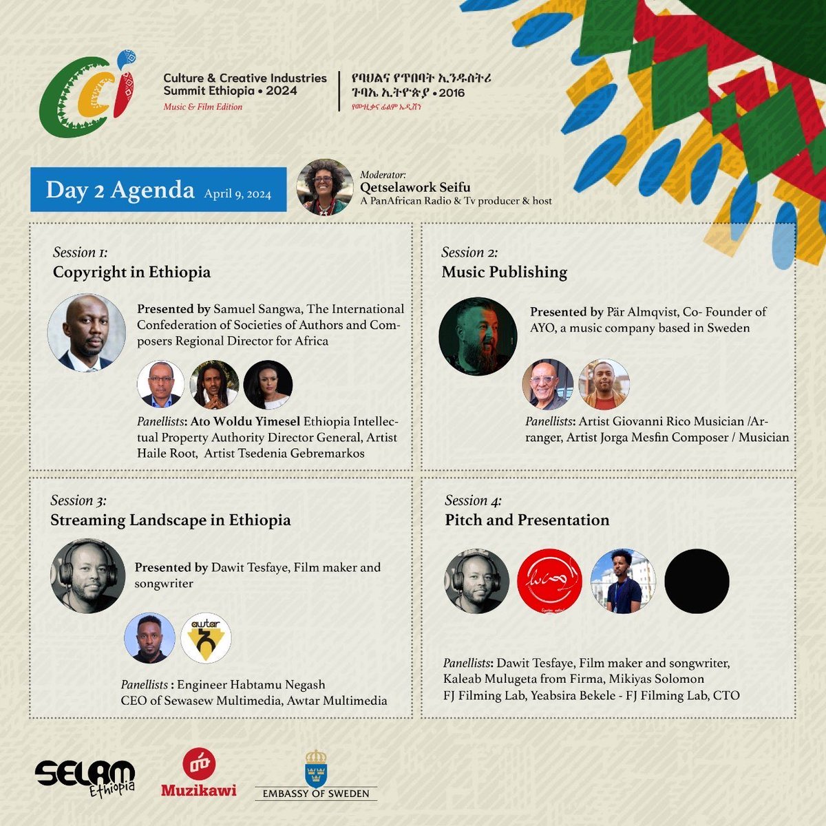 #HappeningNow 

Second day of the first Cultural Creative Summit #Ethiopia 2024!

#Copyright and its contribution to the Economy, to the creators and the country!