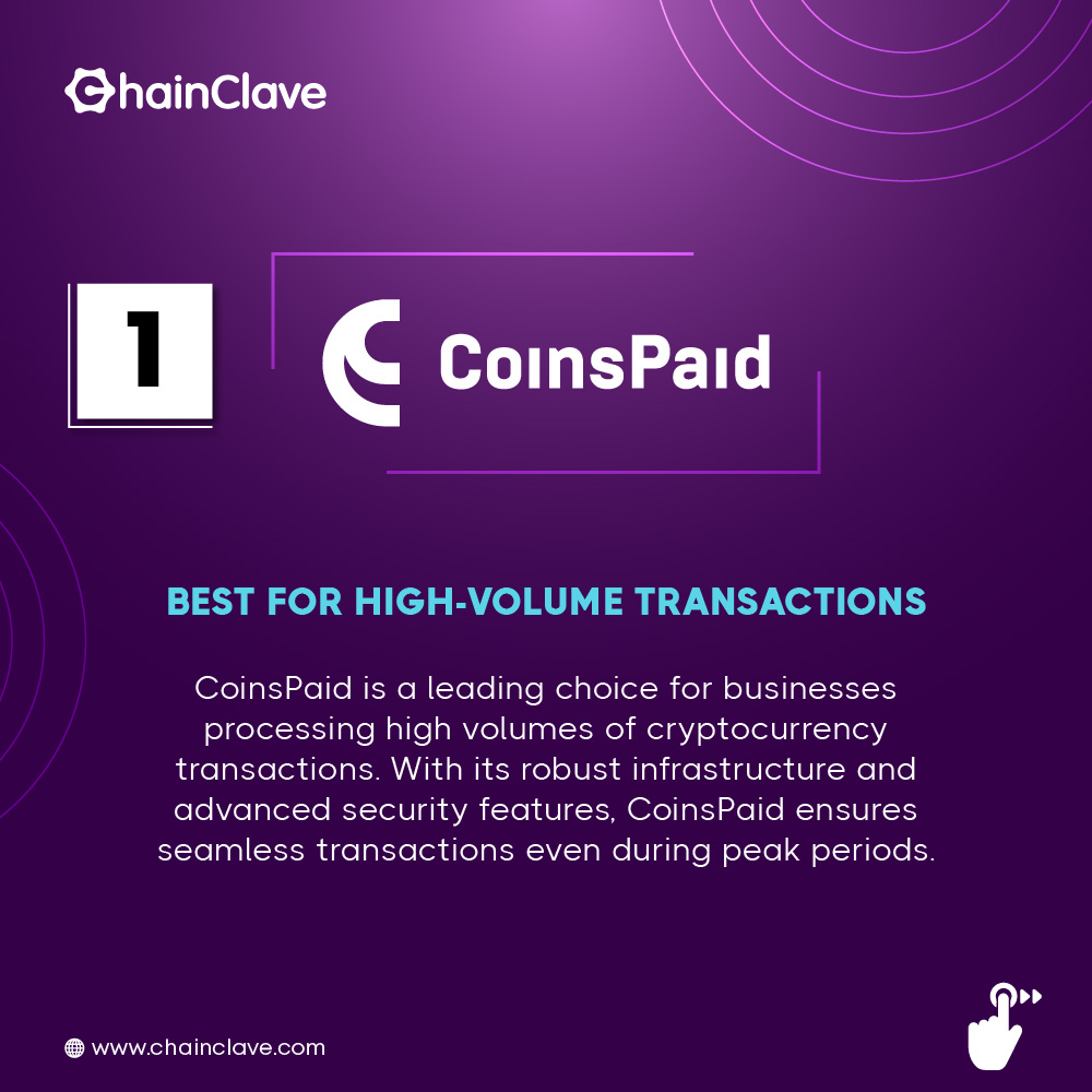 CoinsPaid is a leading choice for businesses processing high volumes of cryptocurrency transactions. 👉🏻Coinbase:- coinbase.com #Chainclave #Cryptocurrency #Coinbase #decentralized #Blockchain