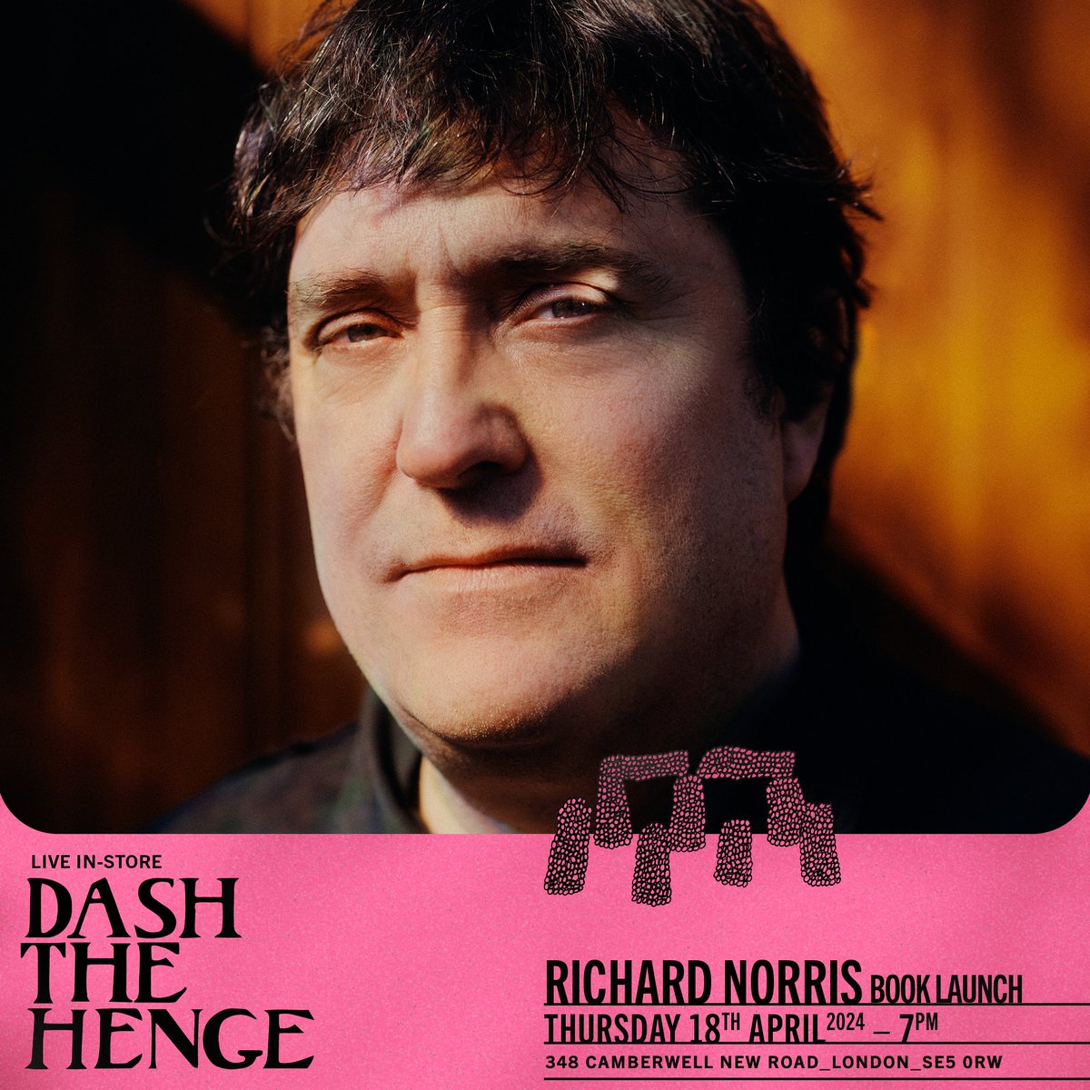 NEXT THURSDAY: @MrRichardNorris will be calling @DashHengeStore in Camberwell for an in-conversation with @manueky, book signing and maybe even spinning some tunes. 18 April from 7pm - free entry, just turn up. It's going to be a good one... 👁️