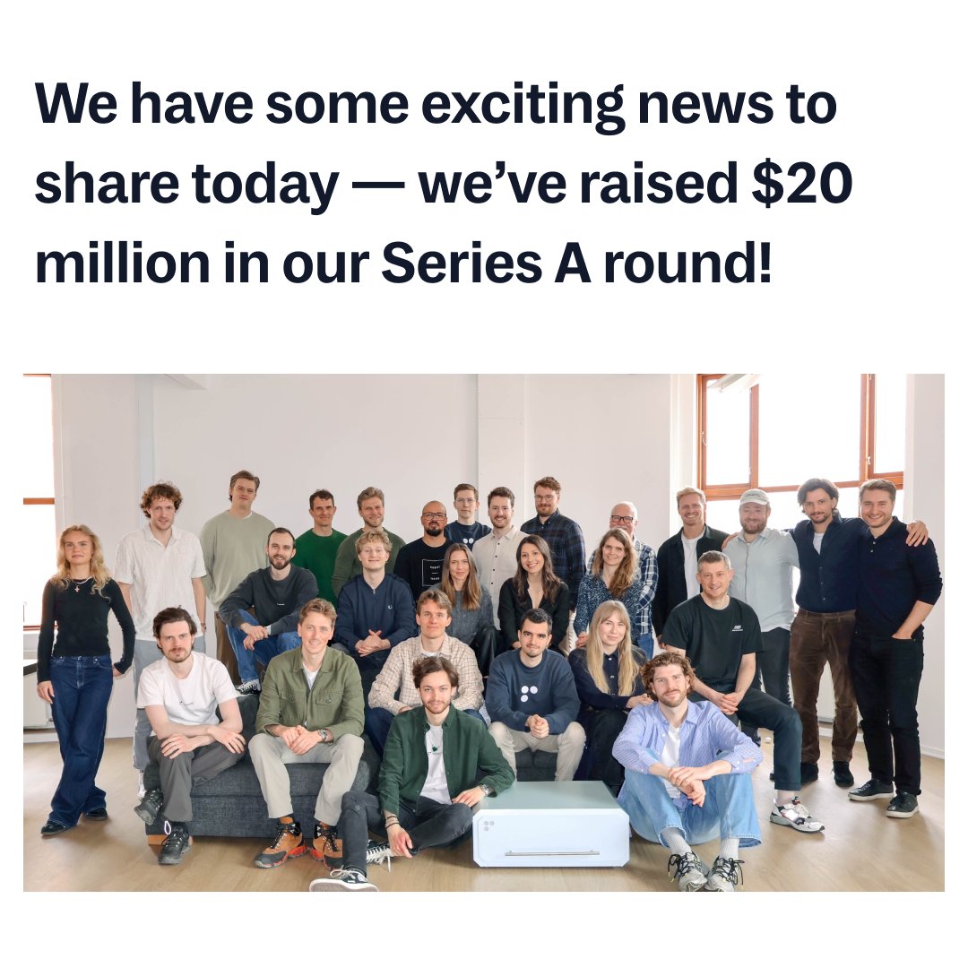Excited to share that we've raised $20M in Series A 🚀
Thanks to Astanor Ventures, R7, ACME, Y Combinator, Nicholas Francis, &amp; Per Falholt! Big shoutout to our team. Next up: Accelerating R6D for a sustainable future &amp; expanding our team. Join us on the journey! Details below👇